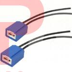 Букси за крушки Фасунга H1/H3-15 см кабел 2 бр